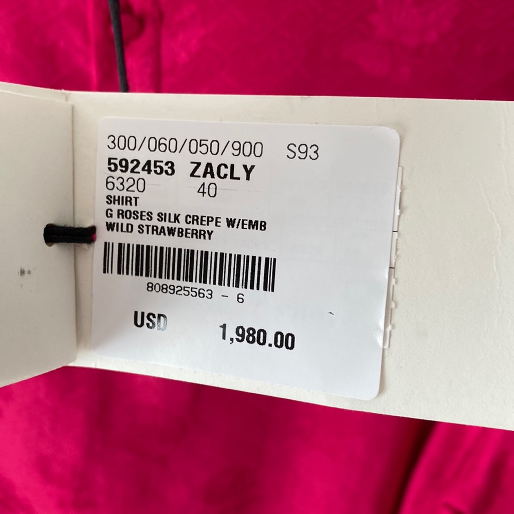 Authentic GUCCI Roses Silk Blouse - Picture 10 of 14